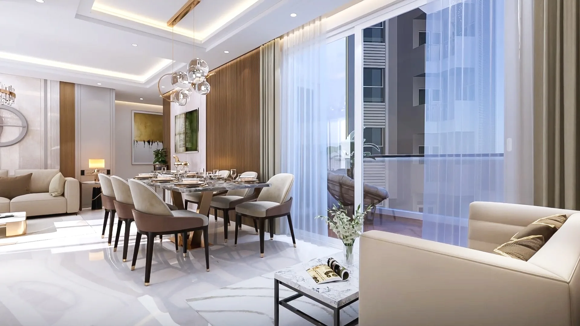 ELITE-X 3 BHK living room